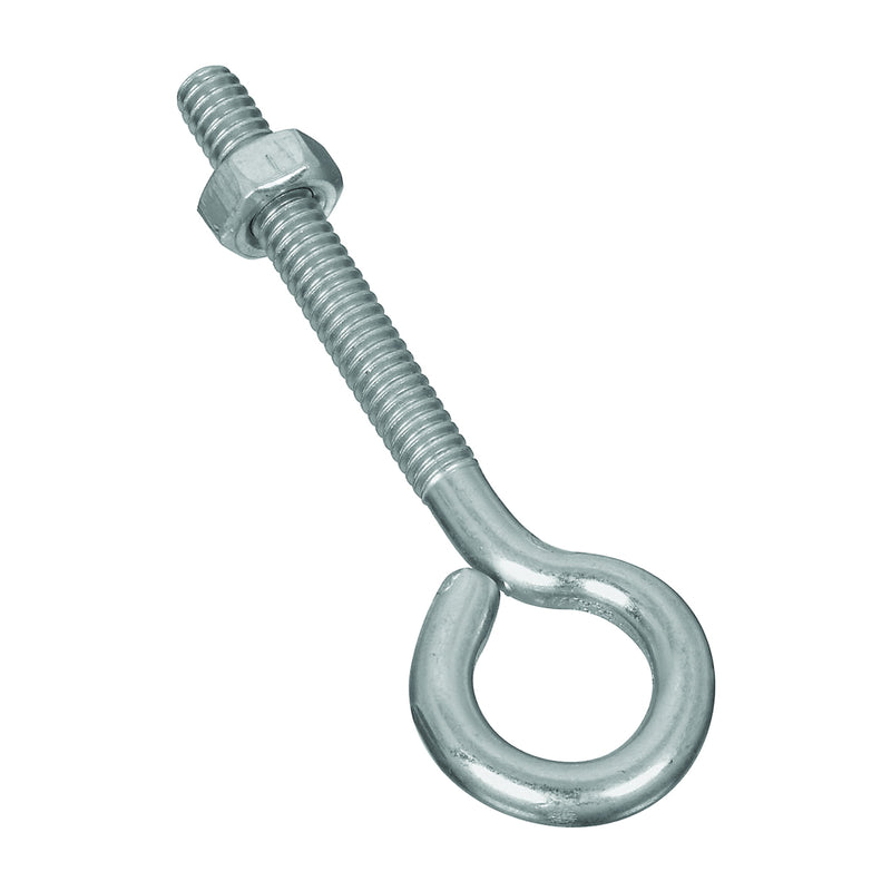 National Hardware Eye Bolt 1/4-20 Thread 1-3/4 in L Thread 0.56 in ID Dia Eye 2.02 in L Shank Steel