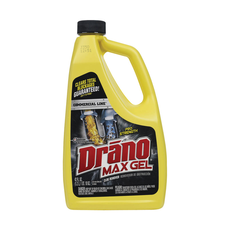 Drano Max Gel Clog Remover Gel Natural Bleach 42 oz Bottle