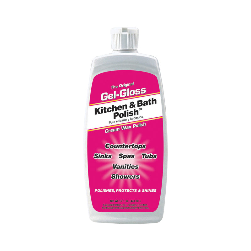 Gel-Gloss Cleaner and Polish 16 oz Can Liquid Characteristic Milky White