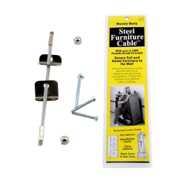 QuakeHold Furniture Cable 7 in OAL Steel Strap