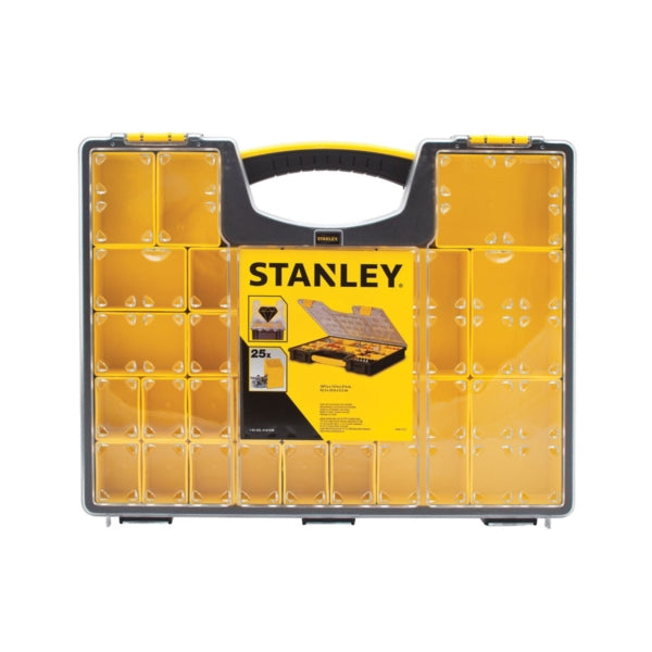 STANLEY Tool Organizer 25 -Compartment Black/Clear Yellow