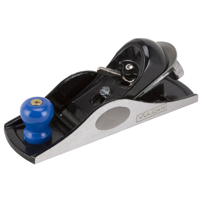 Vulcan Block Plane 7 x 1 5/8 in 1 5/8 in W Blade Alloy Steel Blade Cast Iron Body Front Knob Handle
