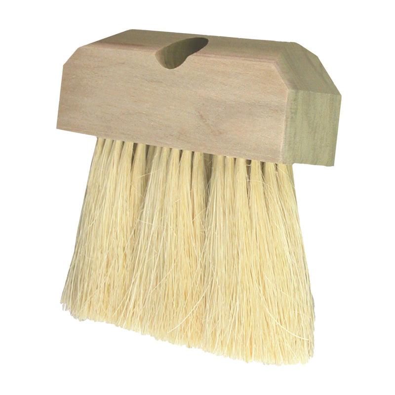 BIRDWELL Roof Brush 4 in L Trim White Bristle