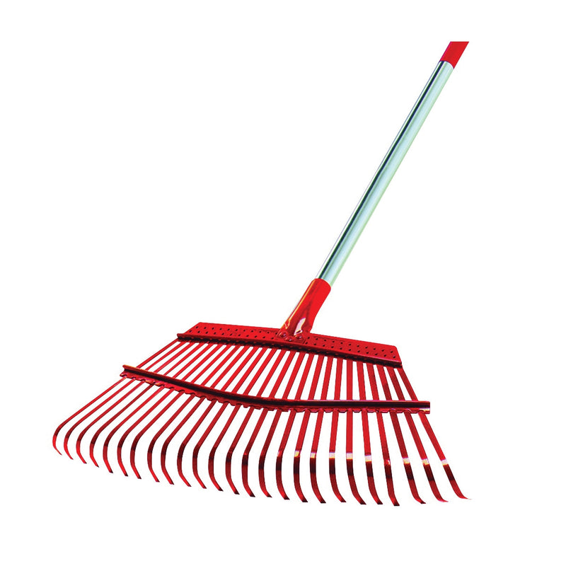 CORONA CLIPPER Leaf Rake Steel Tine 25-Tine Aluminum Handle 54 in L Handle