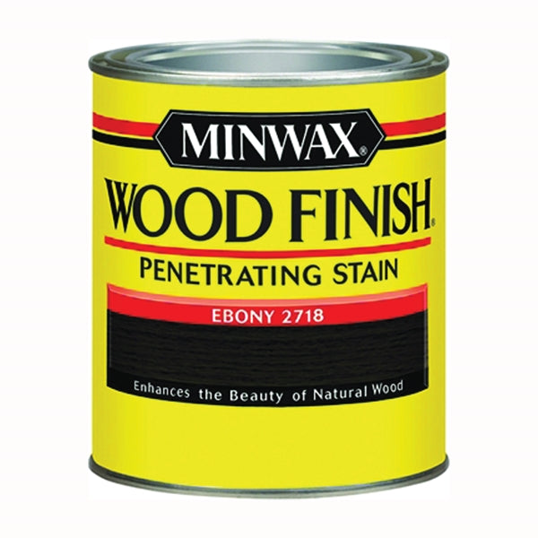 Minwax Wood Finish Wood Stain Ebony Liquid 0.5 pt Can