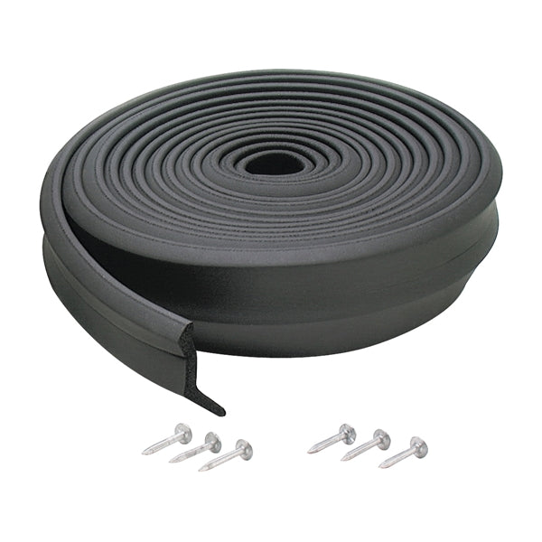 M-D Bottom Garage Door Sealer 2 in W 1 in Thick 16 ft L EPDM Rubber Black