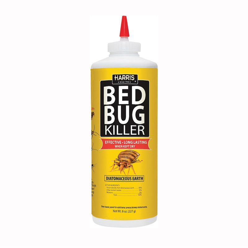 HARRIS Bed Bug Killer Powder Spray Application 8 oz Bottle