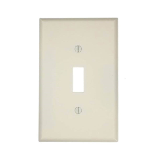 Leviton Wallplate 4-7/8 in L 3-1/8 in W 1-Gang Plastic White