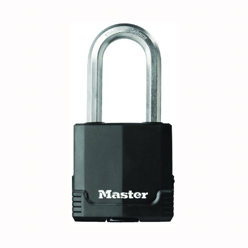 Master Lock Magnum Keyed Padlock Different Key 3/8 in Dia Shackle 2 in H Shackle Stainless Steel Body