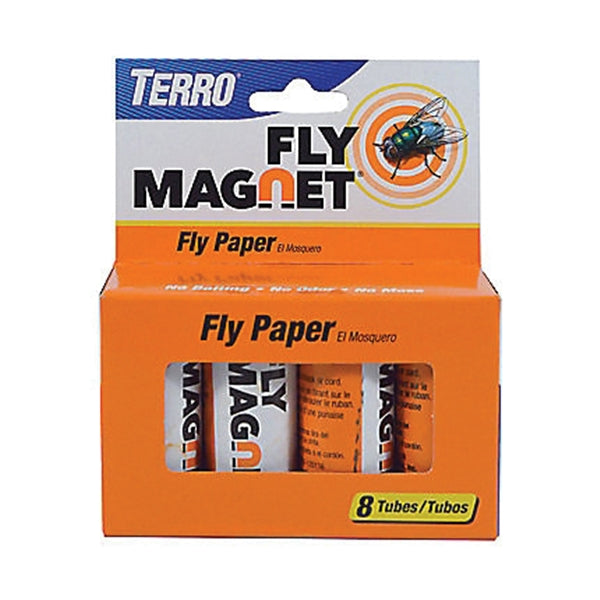 TERRO Fly Magnet Fly Paper Trap Solid 8 Pack