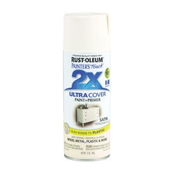 RUST OLEUM PAINTER'S Touch Satin Spray Paint Satin Heirloom White 12 oz Aerosol Can