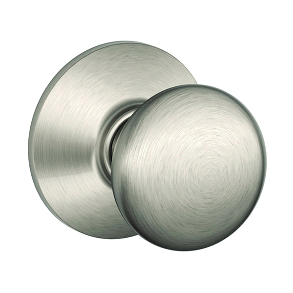 Schlage Plymouth Passage Knob Metal Satin Nickel