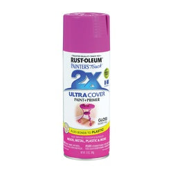 RUST OLEUM PAINTER'S Touch Gloss Spray Paint Gloss Berry Pink 12 oz Aerosol Can