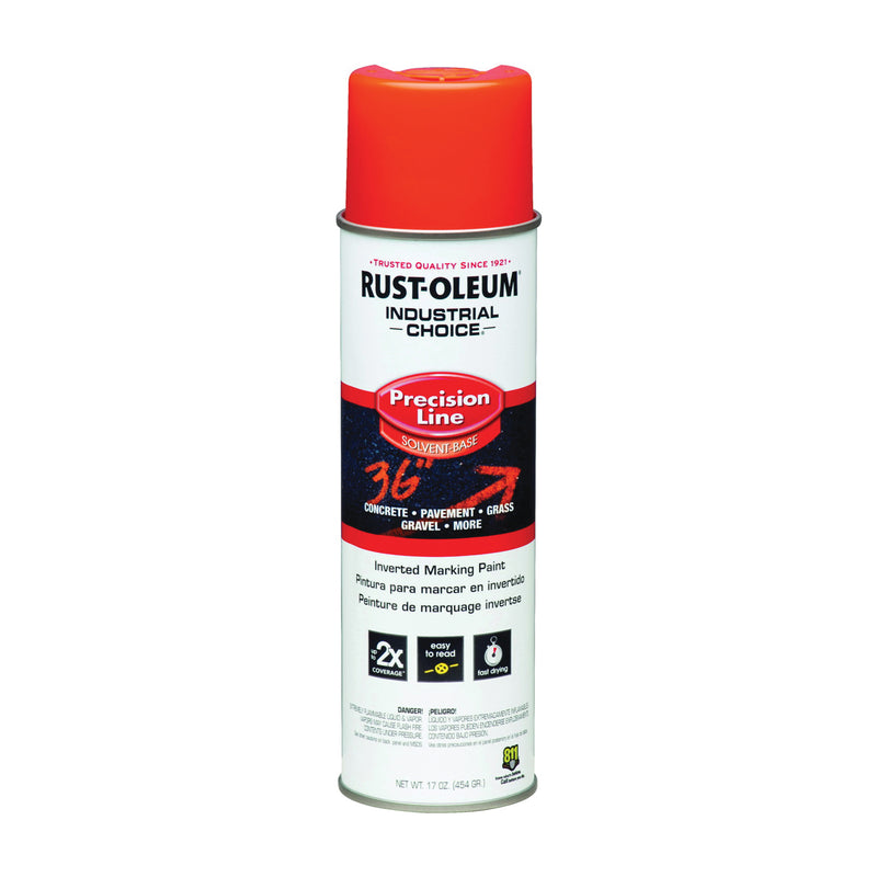 RUST-OLEUM INDUSTRIAL CHOICE Marking Paint Semi-Gloss Alert Orange 17 oz Aerosol Can