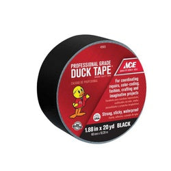 ACE Duct Tape 20 yd L 1.88 in W Cotton Backing Black