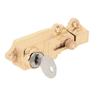 Defender Security Deadbolt Latch Die-Cast Plated 1-3/8 to 1-3/4 in Thick Door