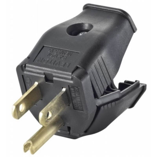 Leviton Electrical Plug 2-Pole 15 A 125 V Black