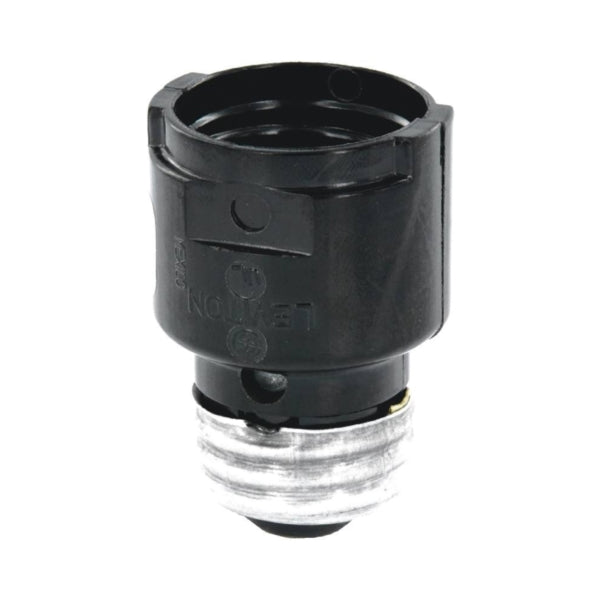 Leviton Socket Adapter 660 W Phenolic Black