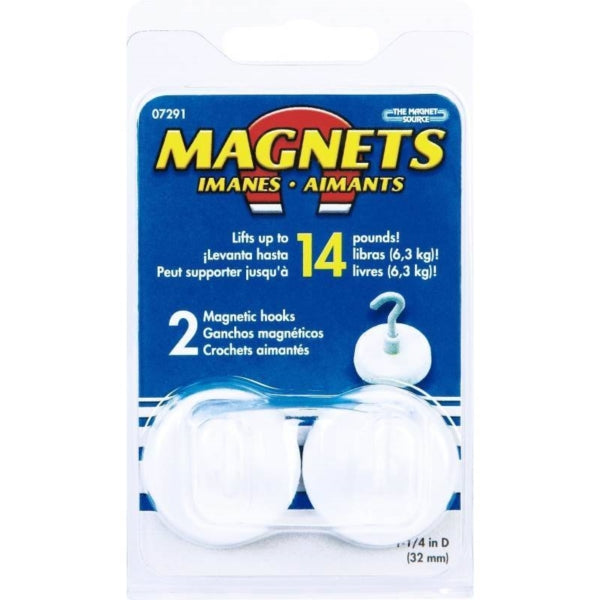 Magnet Source Magnetic Hook 2-Hook 14 lb