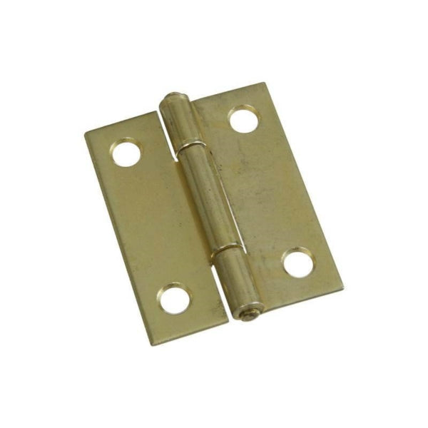 National Hardware Narrow Hinge 2 in W Frame Leaf 0.056 in Thick Frame Leaf Steel Brass Fast Spun Pin