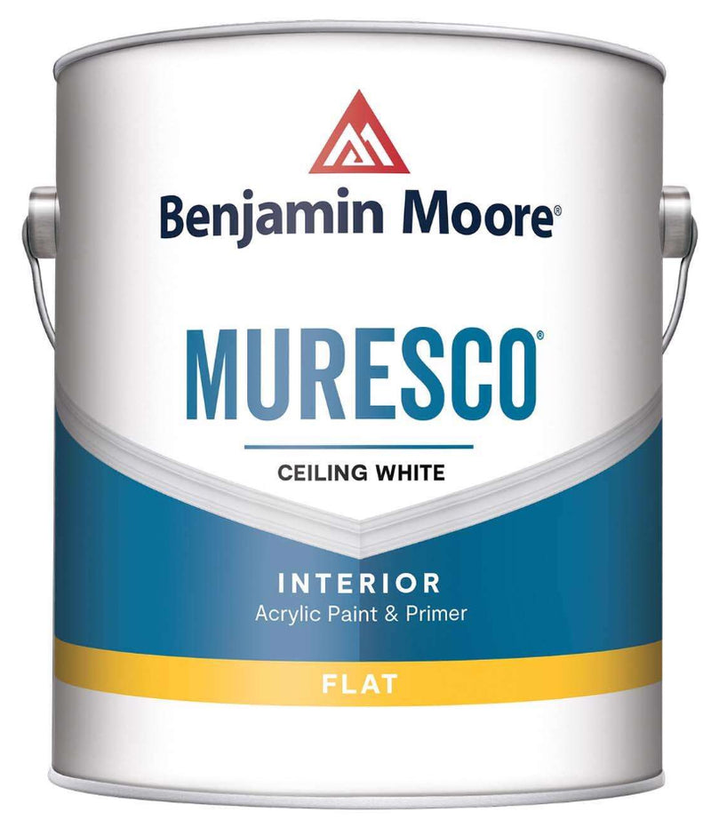 Benjamin Moore Muresco Ceiling Paint Flat White 1 gal