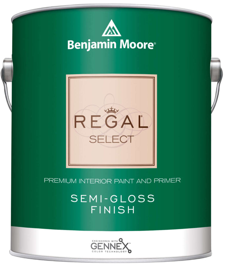 Benjamin Moore Regal Select Interior Paint Semi-Gloss White 1 gal Container