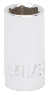 Vulcan Drive Socket SAE Measuring 1/4 in Drive 6 Point 11/32 in Socket Chrome Vanadium Steel