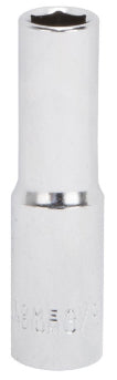 Vulcan Drive Socket SAE Measuring 1/4 in Drive 6 Point 3/8 in Socket Chrome Vanadium Steel