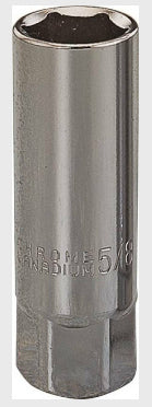 Vulcan Drive Socket SAE Measuring 3/8 in Drive 5/8 in Socket Chrome Vanadium Steel