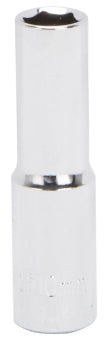 Vulcan Drive Socket Metric Measuring 3/8 in Drive 6 Point 10 mm Socket Chrome Vanadium Steel